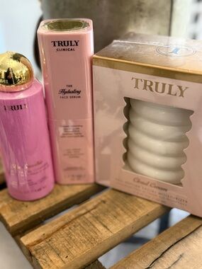 Set/3 TRULY Cloud Cream Facial Moisturizer, face serum, cleanser